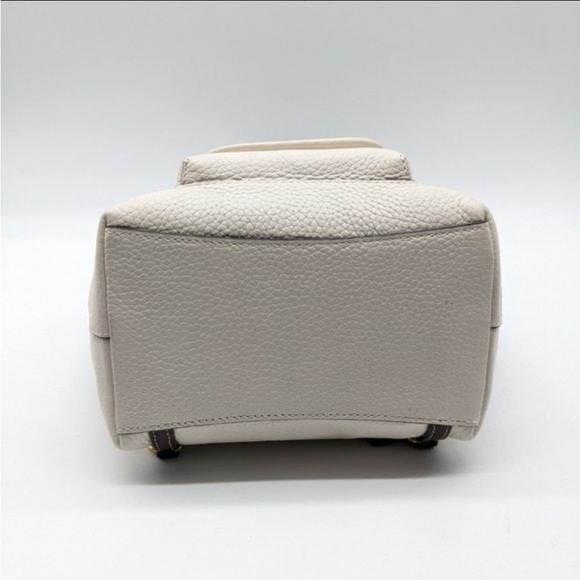 COACH Riya colorblock pebbled leather mini backpack Leather Chalk - Picture 5 of 7